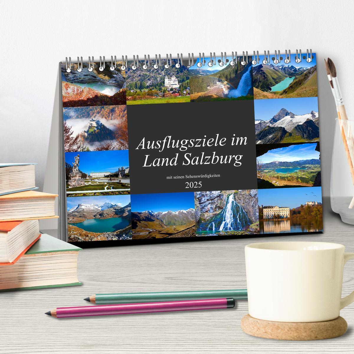 Bild: 9783435400850 | Ausflugsziele im Land Salzburg (Tischkalender 2025 DIN A5 quer),...