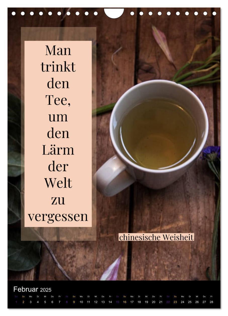 Bild: 9783435942664 | TEE Weisheiten und Zitate (Wandkalender 2025 DIN A4 hoch), CALVENDO...