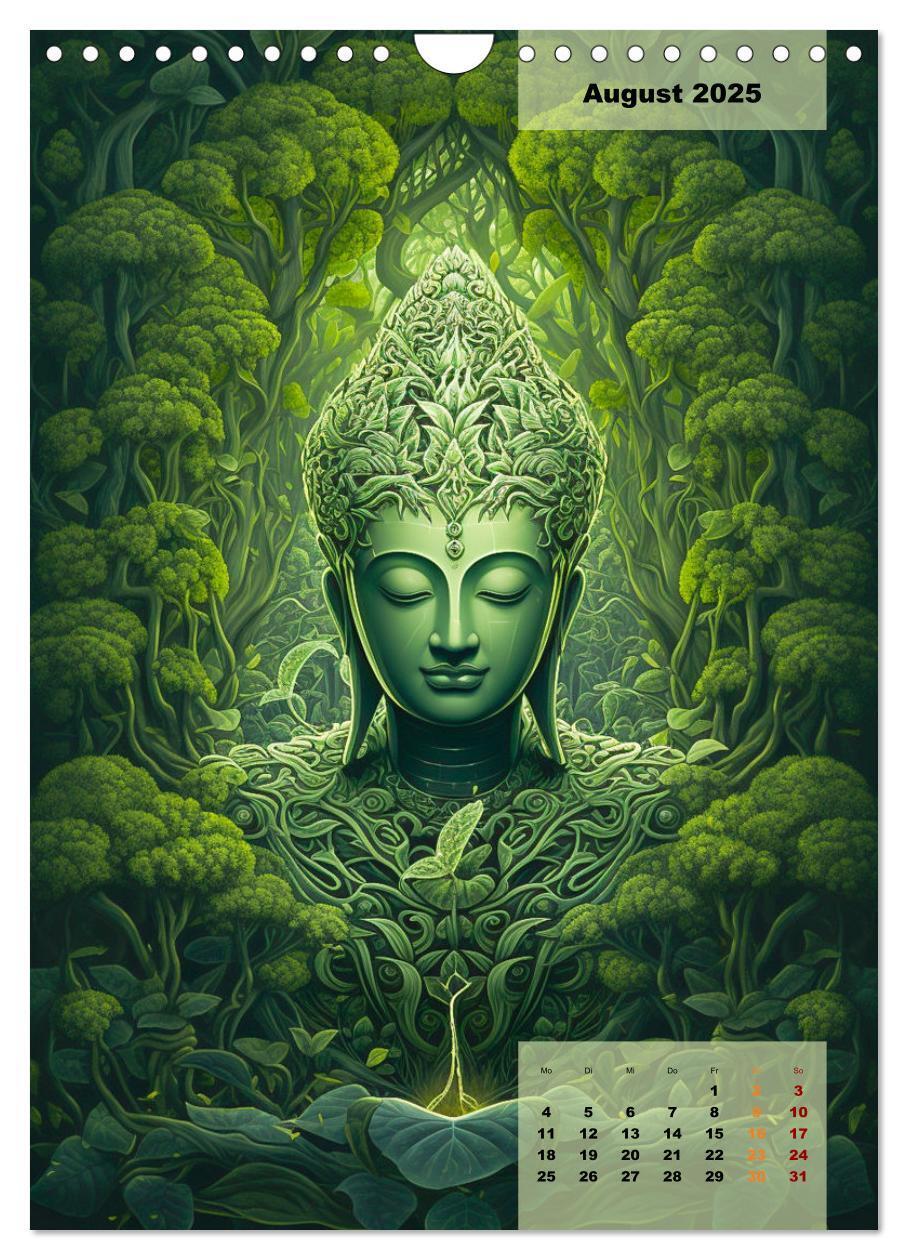 Bild: 9783435854455 | Jade Buddha - Finde die innere Mitte (Wandkalender 2025 DIN A4...