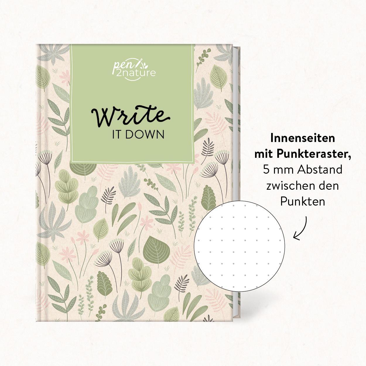 Bild: 9783987640384 | Write It Down . Nachhaltiges Notizbuch in A5 mit Hardcover und...