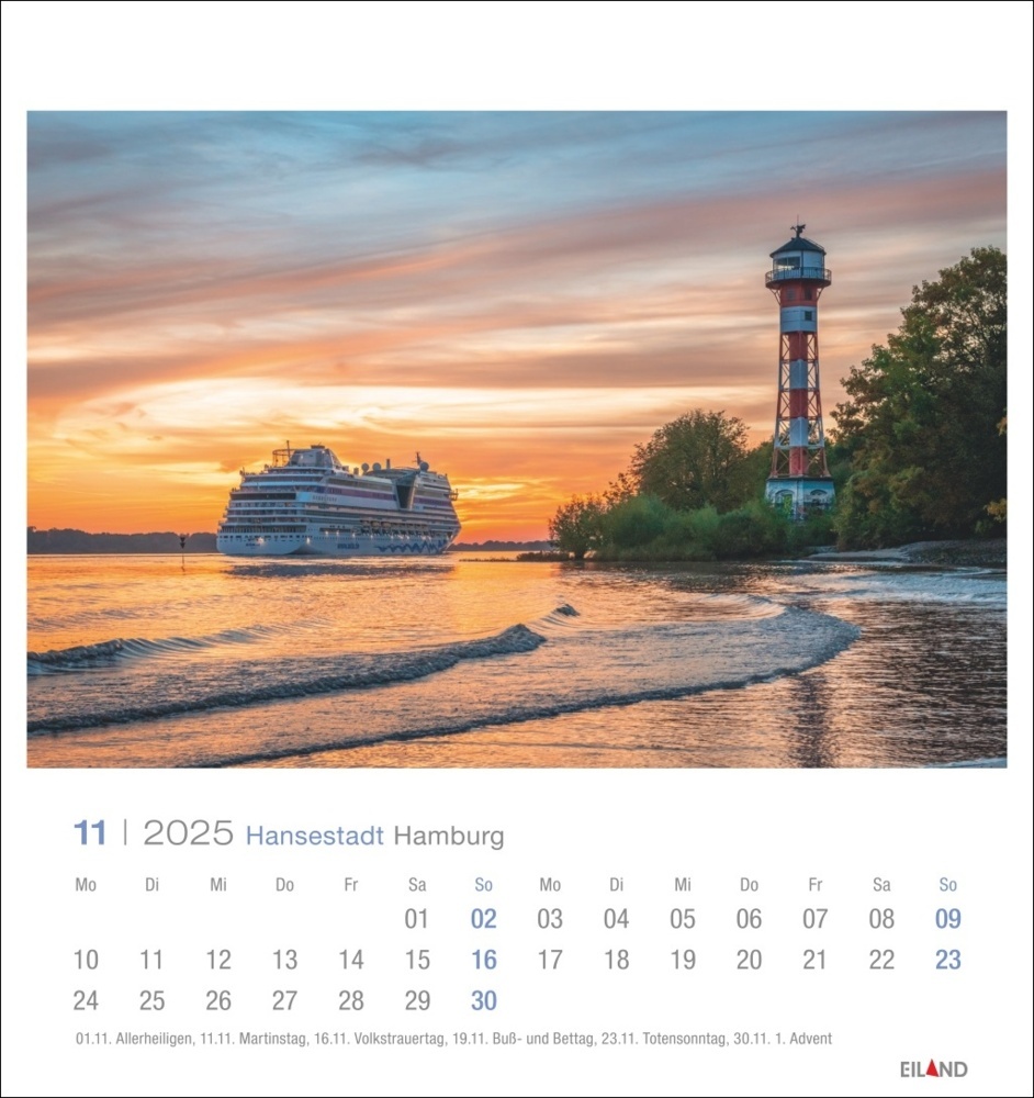 Bild: 9783964023261 | Hansestadt Hamburg Postkartenkalender 2025 | Kalender | Spiralbindung