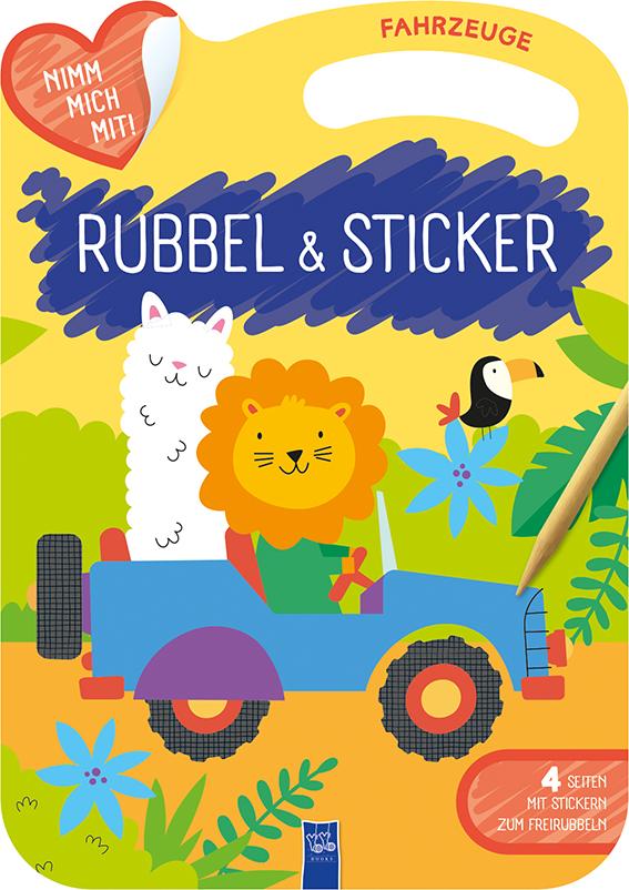 Cover: 9789464544589 | Rubbel &amp; Sticker - Fahrzeuge | Broschüre | 16 S. | Deutsch | 2023