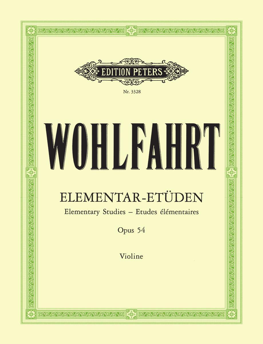 Cover: 9790014015596 | 40 Elementar-Etüden für Violine solo op. 54 | Franz Wohlfahrt | Buch