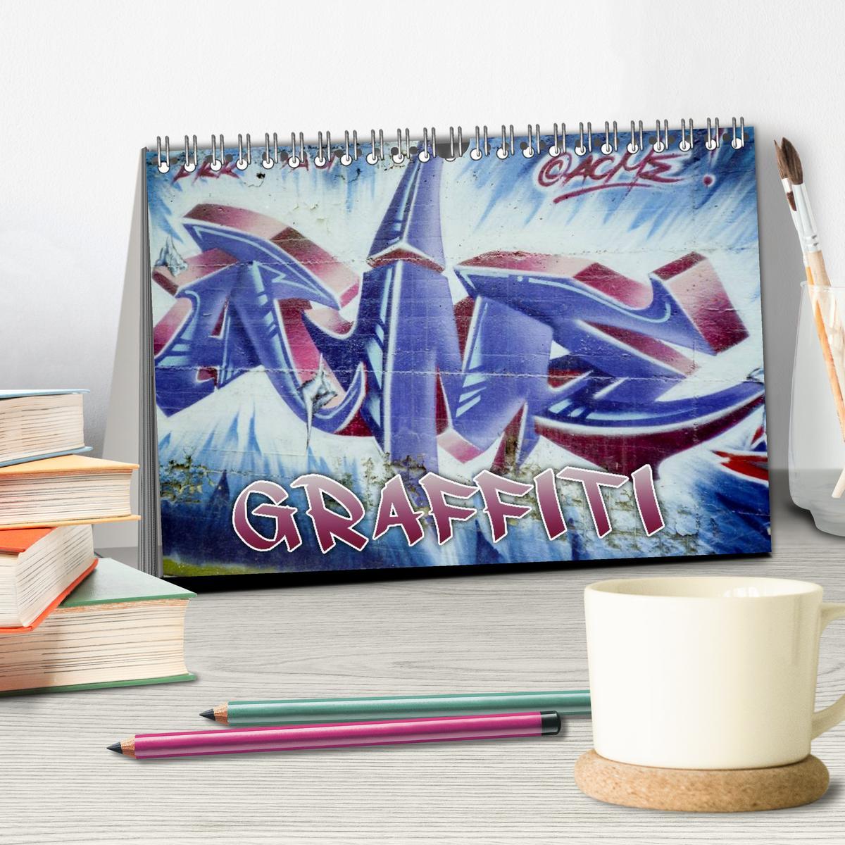 Bild: 9783435769926 | Graffiti - Kunst aus der Dose (Tischkalender 2025 DIN A5 quer),...