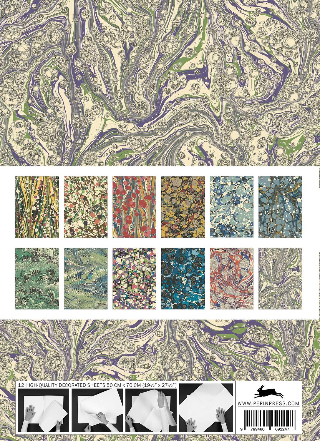 Bild: 9789460091247 | Marbled Paper Designs | Gift &amp; Creative Paper Book Vol. 102 | Roojen