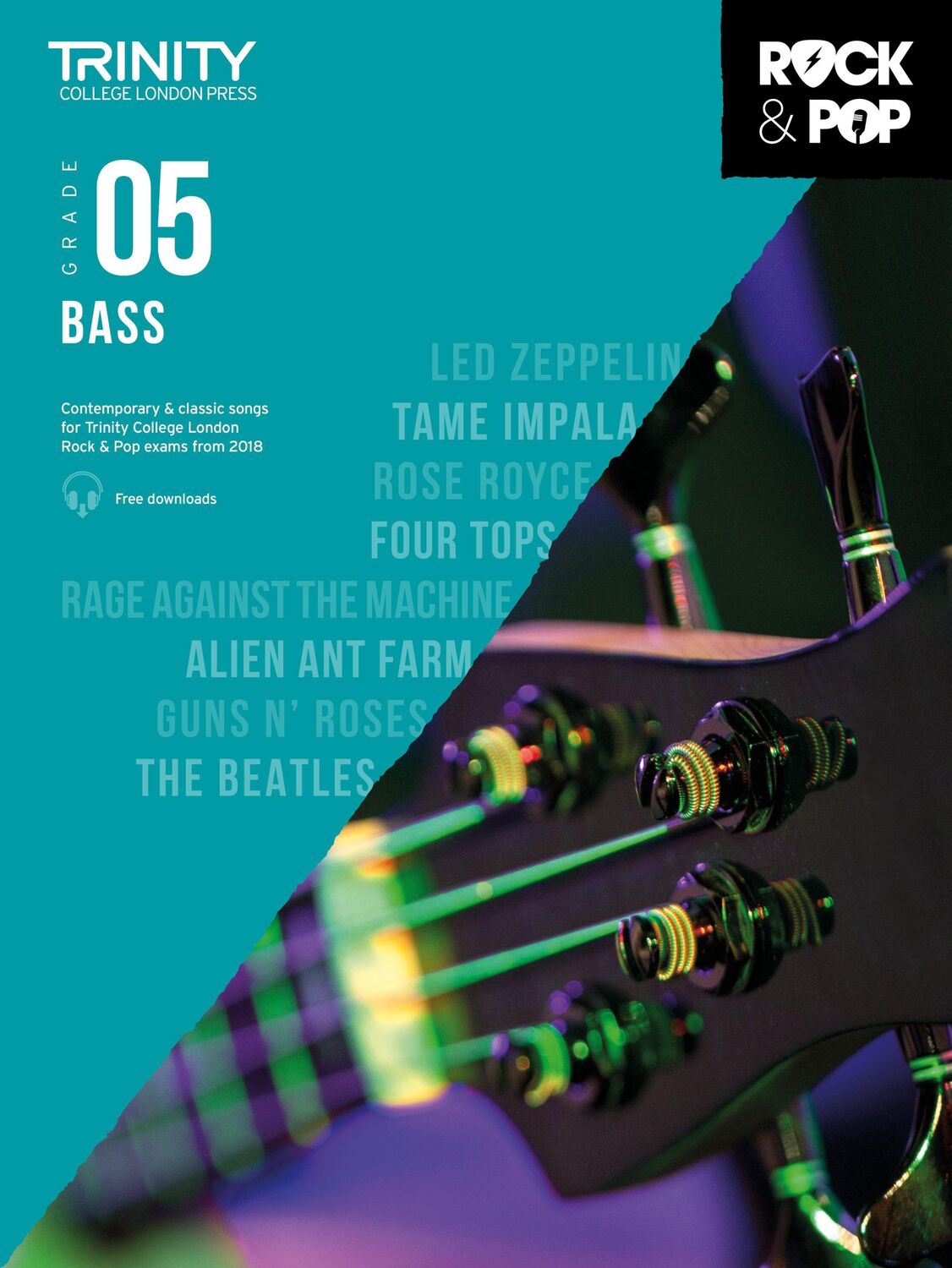 Cover: 9780857366344 | Trinity Rock &amp; Pop 2018 Bass: Grade 5 | Taschenbuch | Buch | Englisch