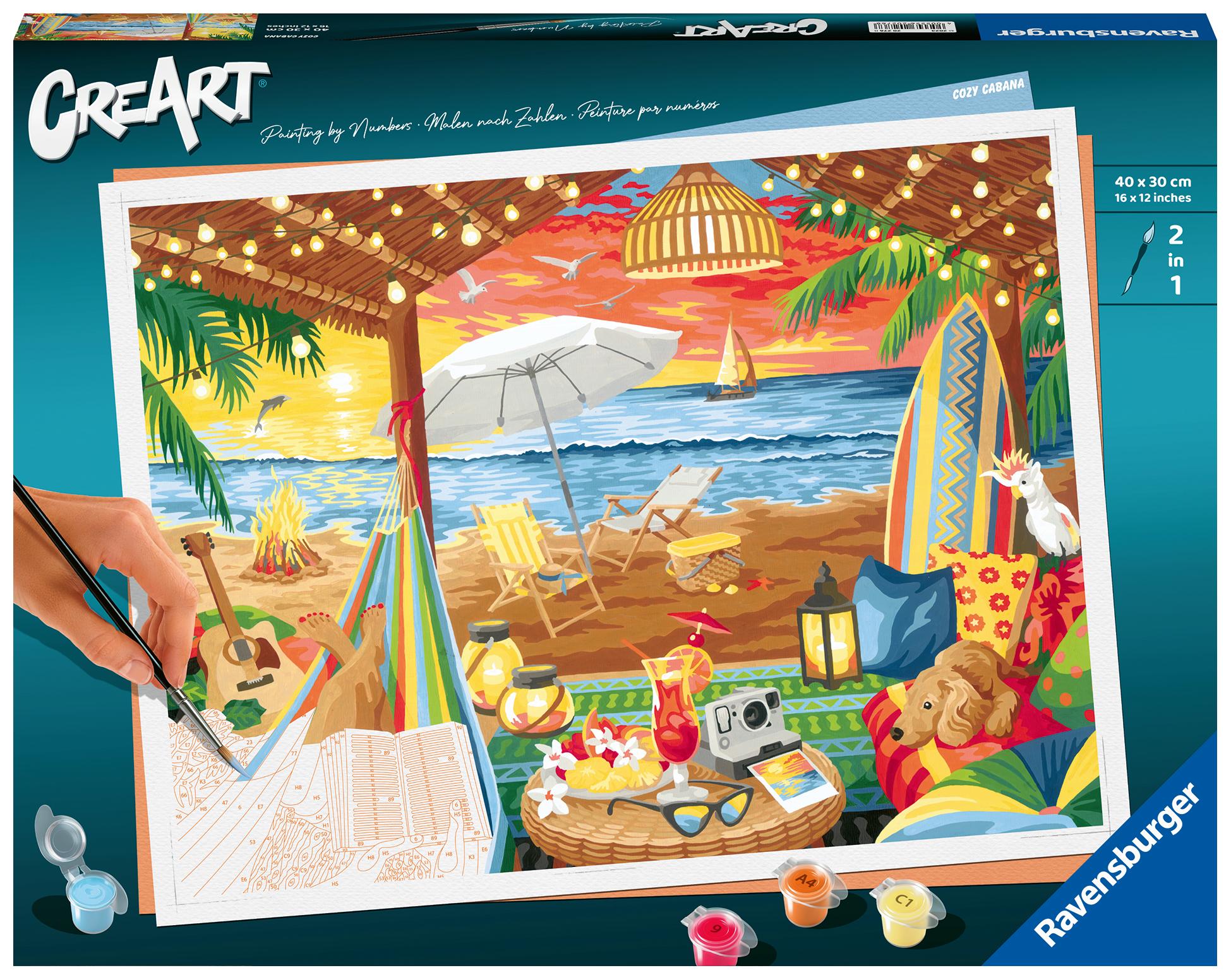 Cover: 4005556202768 | Ravensburger CreArt - Malen nach Zahlen 20276 - Cozy Cabana - ab 14...