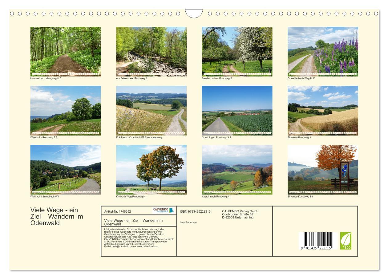 Bild: 9783435222315 | Viele Wege - ein Ziel Wandern im Odenwald (Wandkalender 2025 DIN A3...