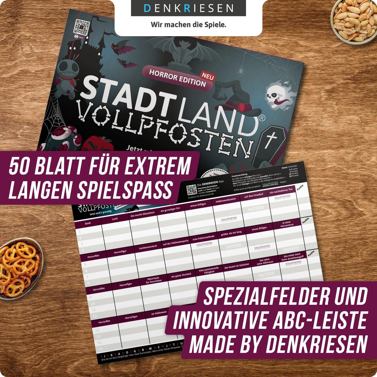 Bild: 4260528094707 | STADT LAND VOLLPFOSTEN® - HORROR EDITION - "Jetzt wird's gruselig."