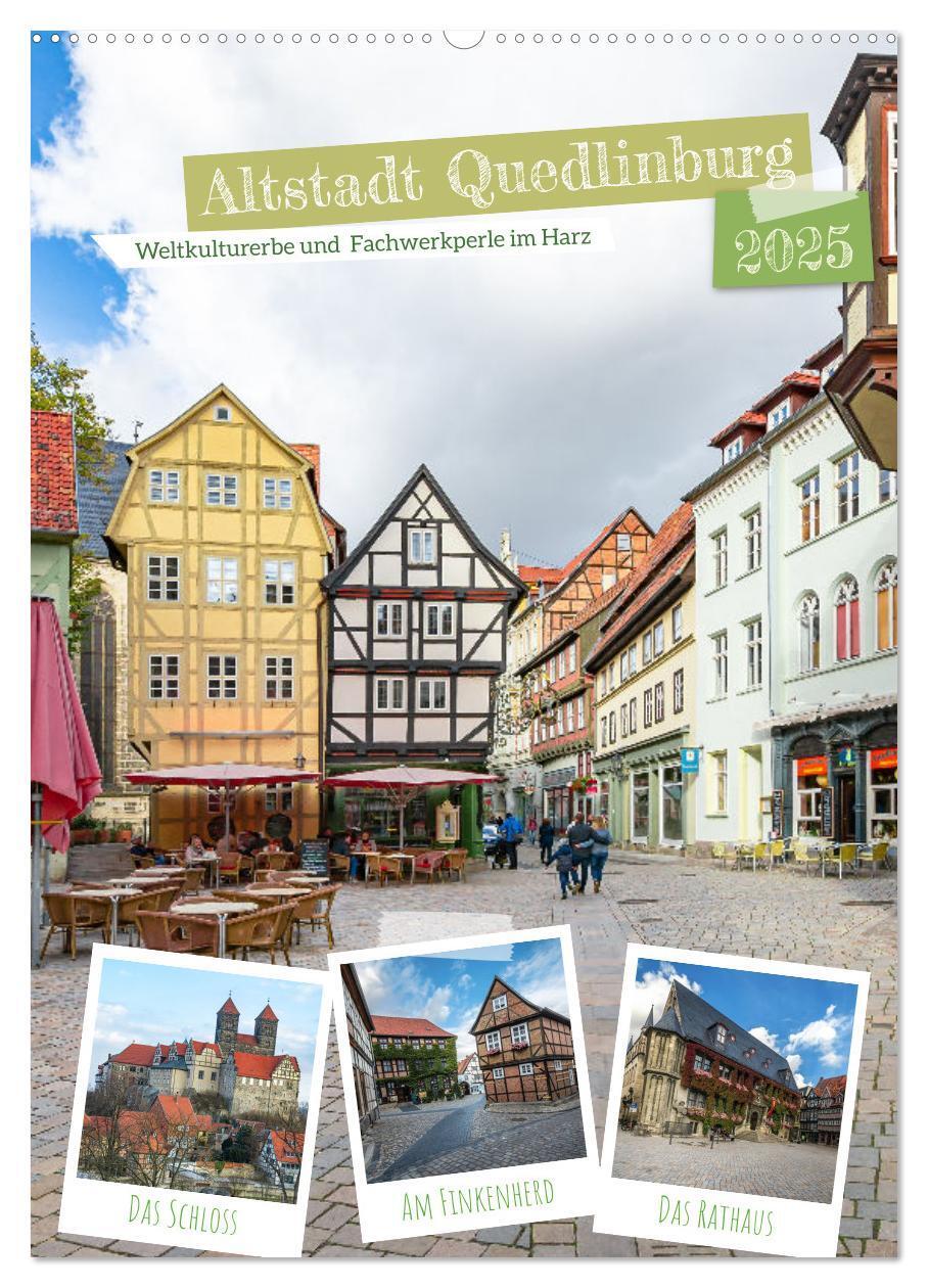 Cover: 9783435883394 | Altstadt Quedlinburg (Wandkalender 2025 DIN A2 hoch), CALVENDO...