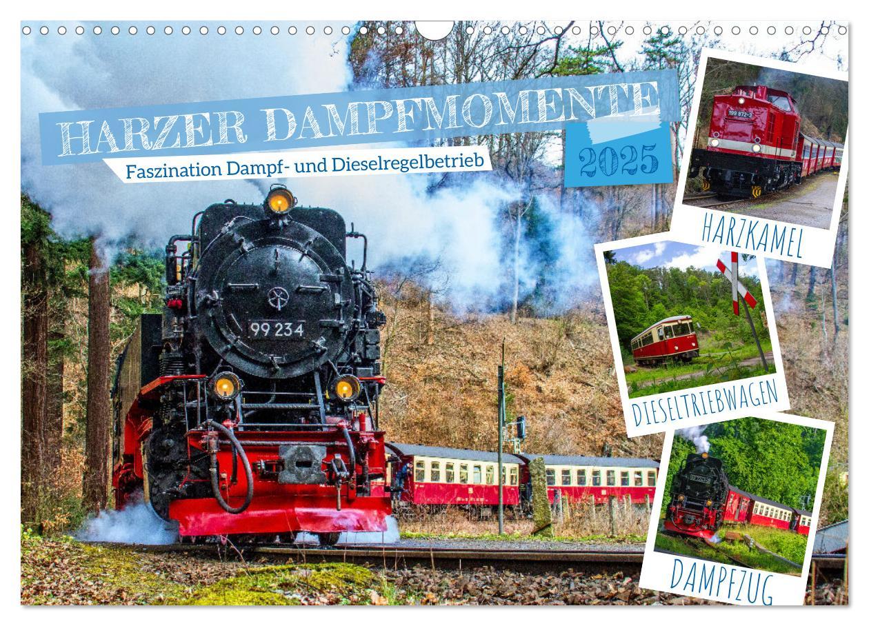 Cover: 9783435624843 | Harzer Dampfmomente (Wandkalender 2025 DIN A3 quer), CALVENDO...