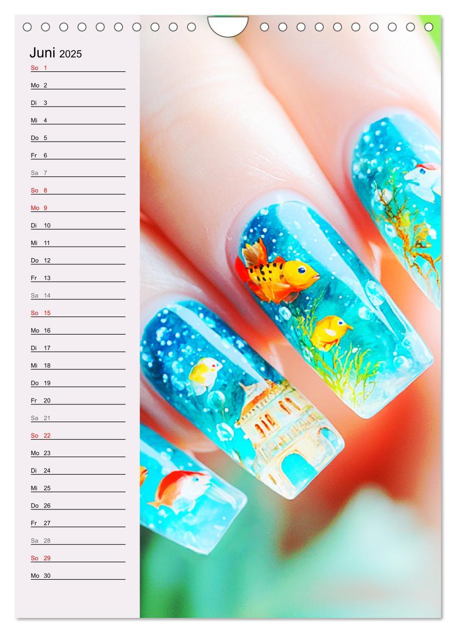 Bild: 9783457205686 | Nageldesign. Außergewöhnliche Fingernägel (Wandkalender 2025 DIN A4...