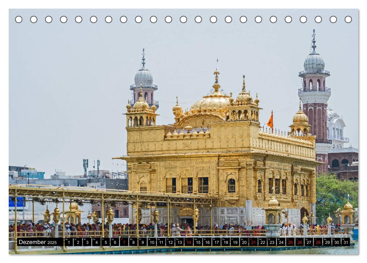 Bild: 9783435300938 | Amritsar - Der goldene Tempel (Tischkalender 2025 DIN A5 quer),...