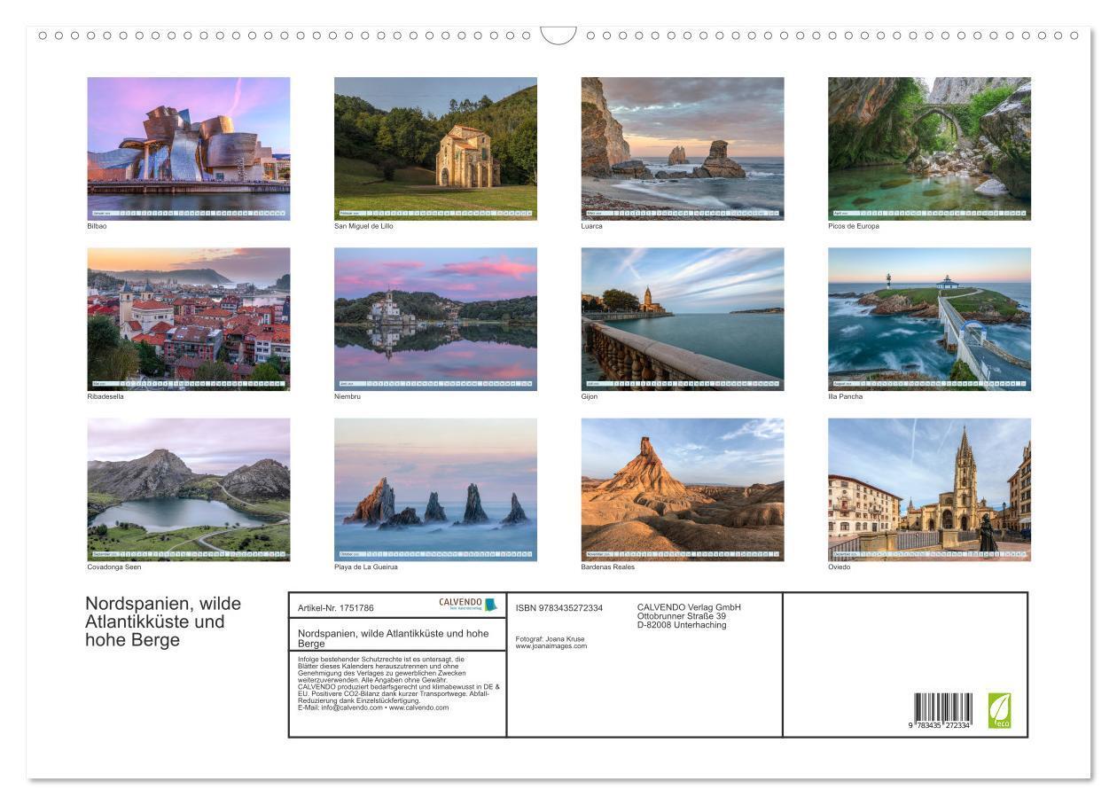 Bild: 9783435272334 | Nordspanien, wilde Atlantikküste und hohe Berge (Wandkalender 2025...