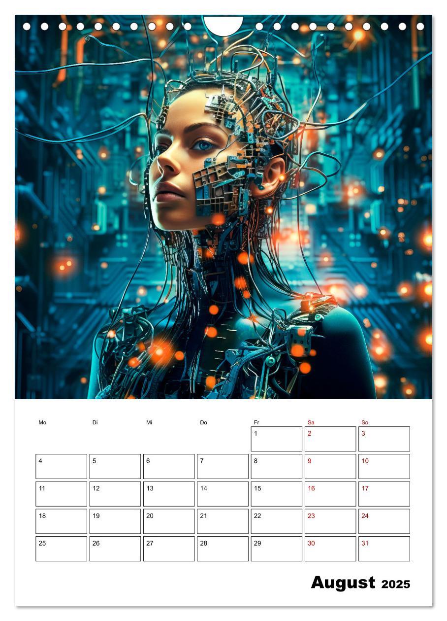 Bild: 9783435847518 | KÜNSTLICHE INTELLIGENZ Cooler Terminplaner (Wandkalender 2025 DIN...