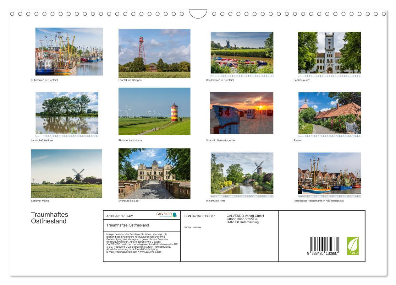 Bild: 9783435130887 | Traumhaftes Ostfriesland (Wandkalender 2025 DIN A3 quer), CALVENDO...