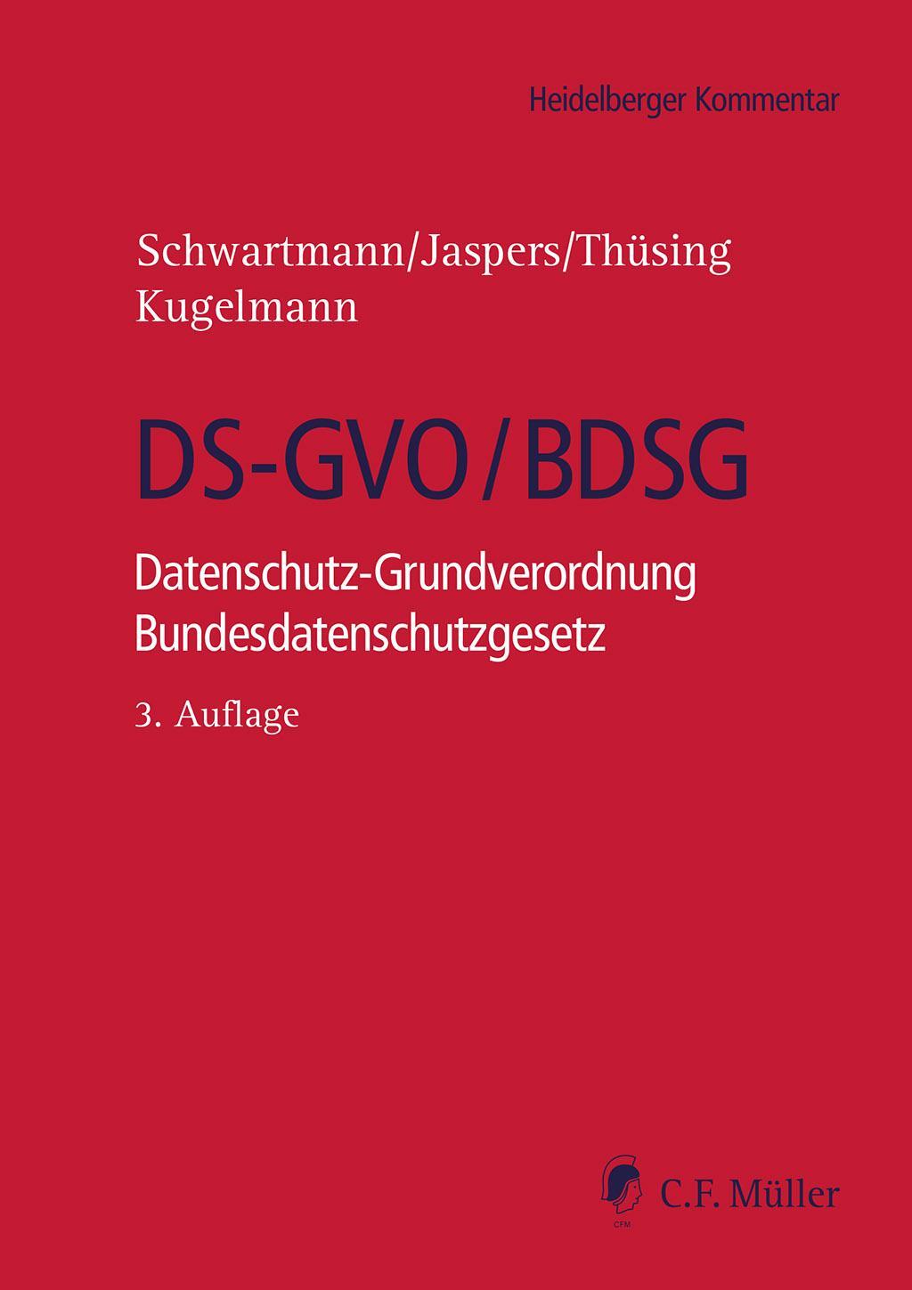 Cover: 9783811456563 | DS-GVO/BDSG | Datenschutz-Grundverordnung Bundesdatenschutzgesetz