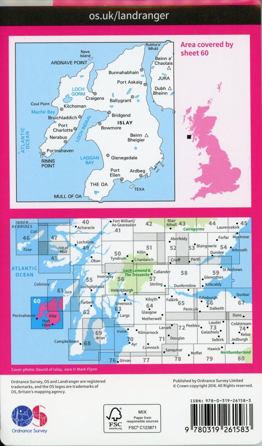 Bild: 9780319261583 | Islay | Ordnance Survey | (Land-)Karte | Karte/Landkarte | Englisch