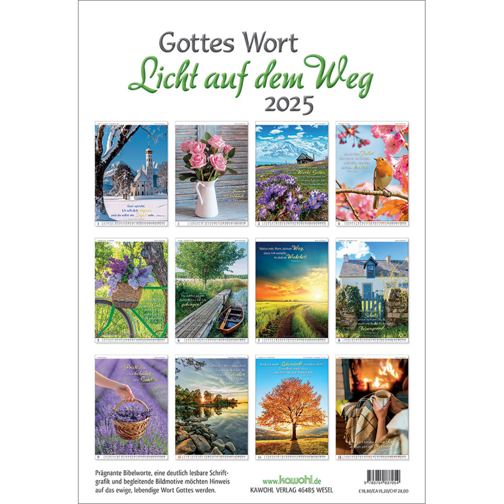 Bild: 9783754837054 | Gottes Wort - Licht auf dem Weg 2025 | Wandkalender | Kalender | 14 S.