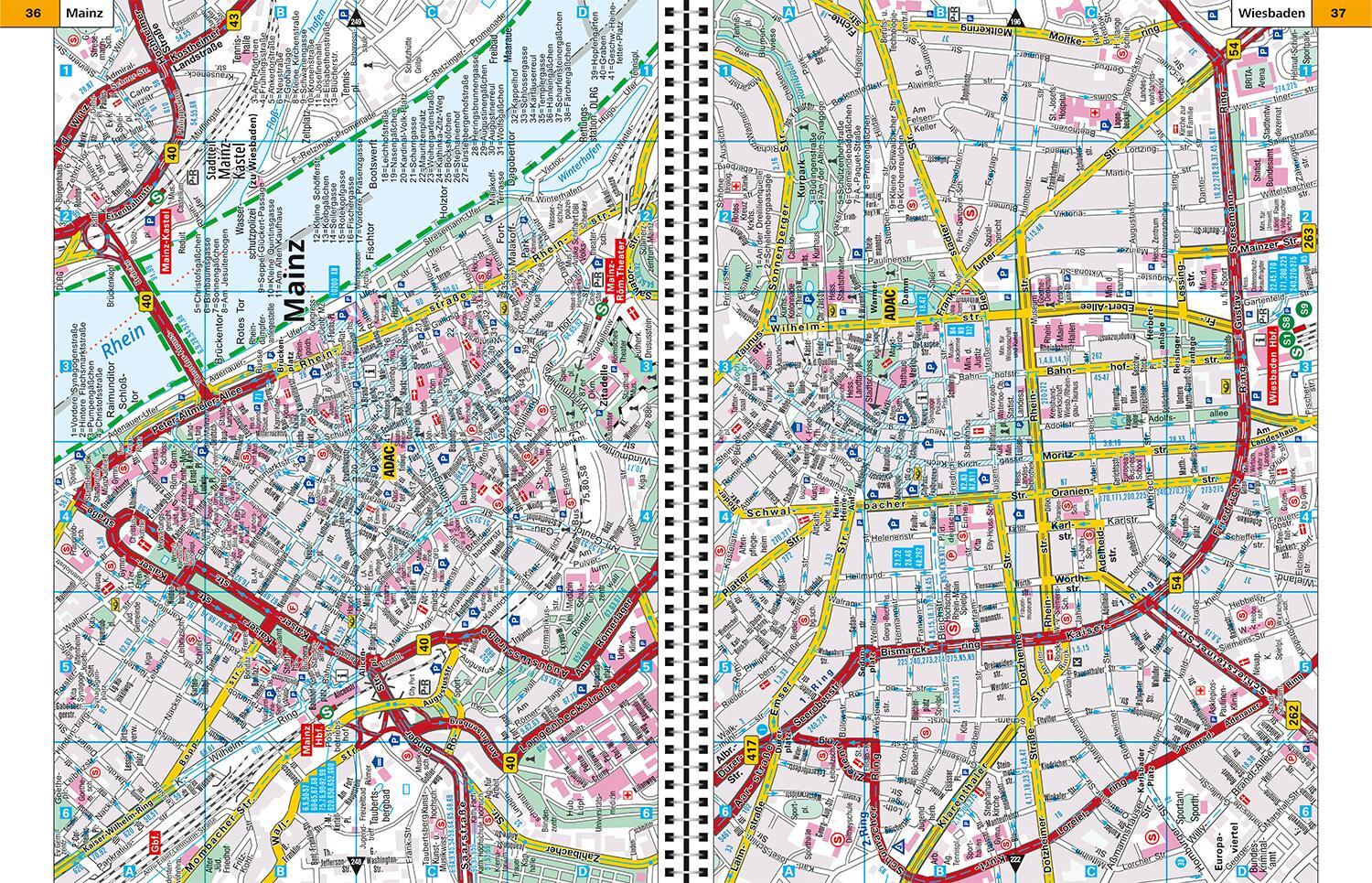 Bild: 9783826425110 | ADAC Stadtatlas Rhein-Main, Frankfurt 1:20.000 | Taschenbuch | 480 S.