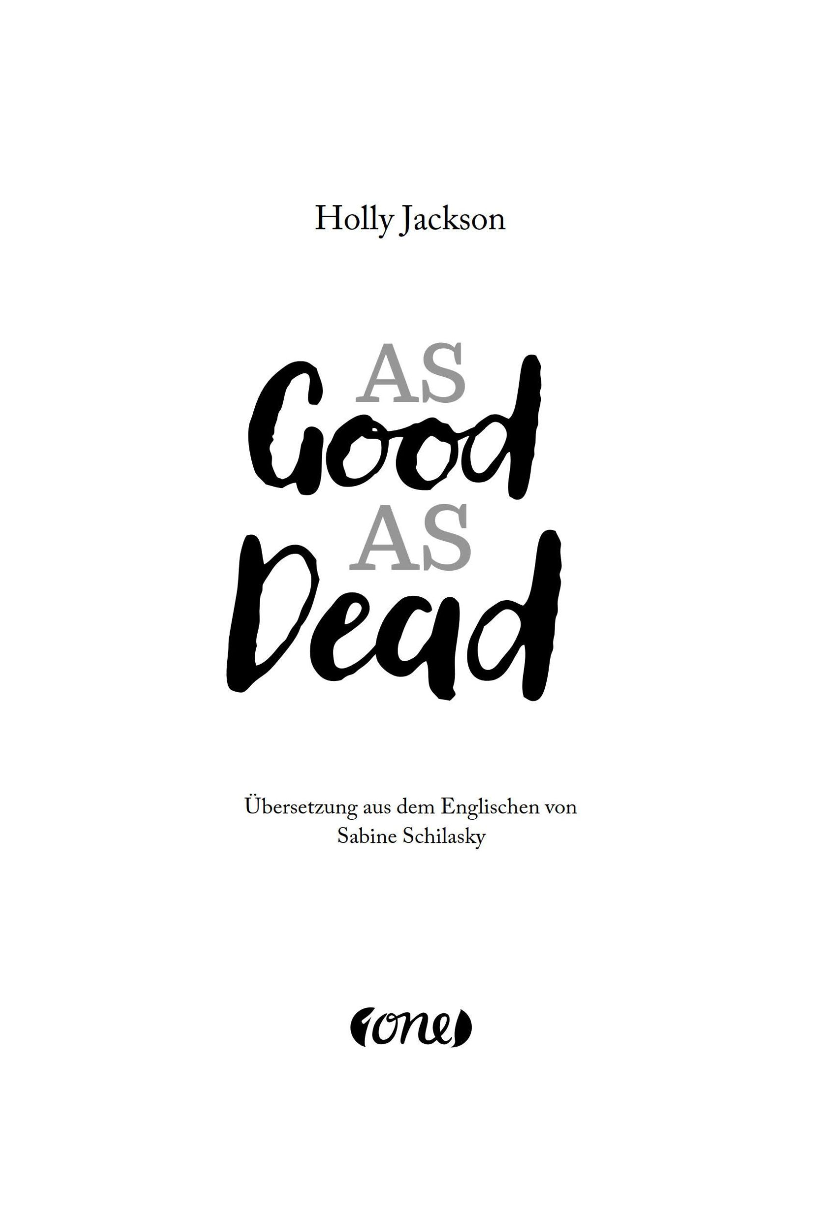 Bild: 9783846602478 | As Good as Dead | Holly Jackson | Buch | A Good Girl's Guide to Murder