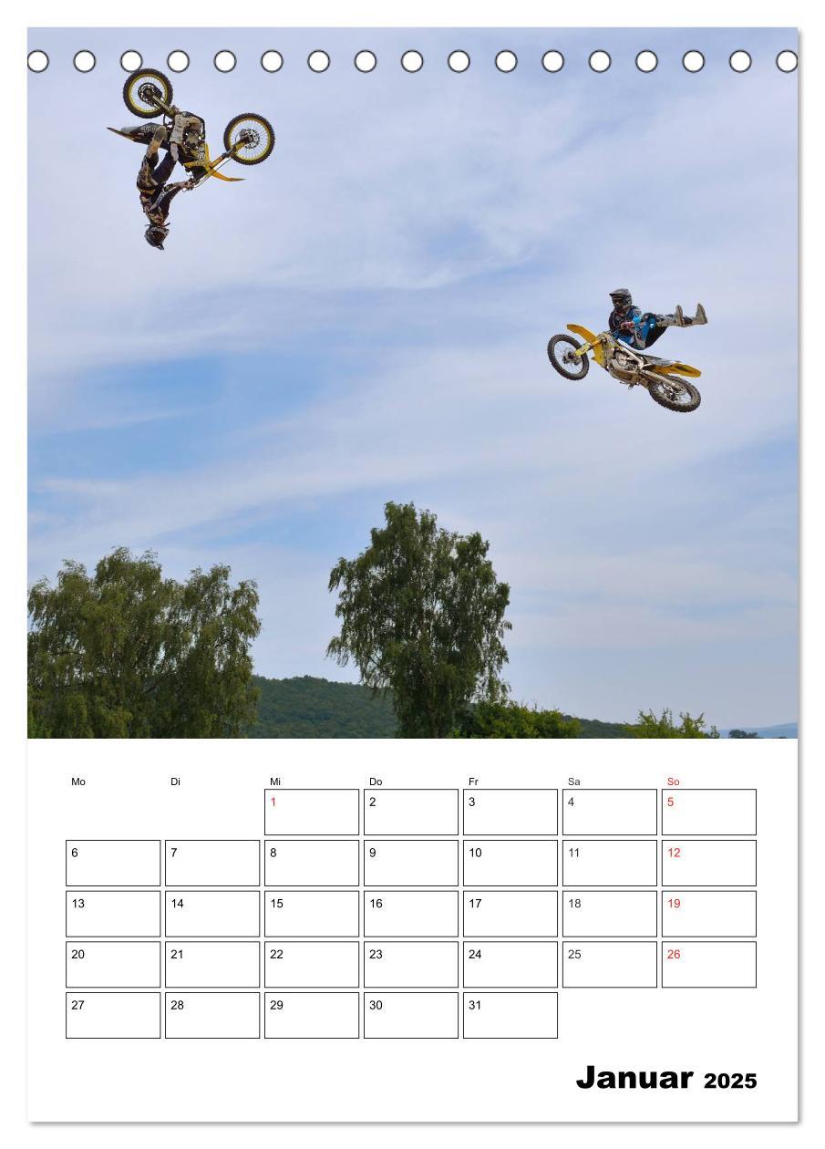 Bild: 9783457078488 | Motocross Terminplaner (Tischkalender 2025 DIN A5 hoch), CALVENDO...