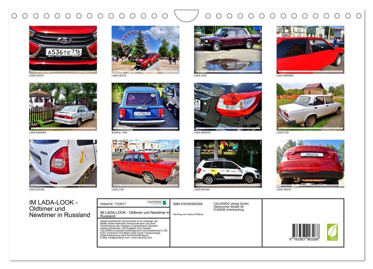 Bild: 9783383993268 | IM LADA-LOOK - Oldtimer und Newtimer in Russland (Wandkalender 2025...