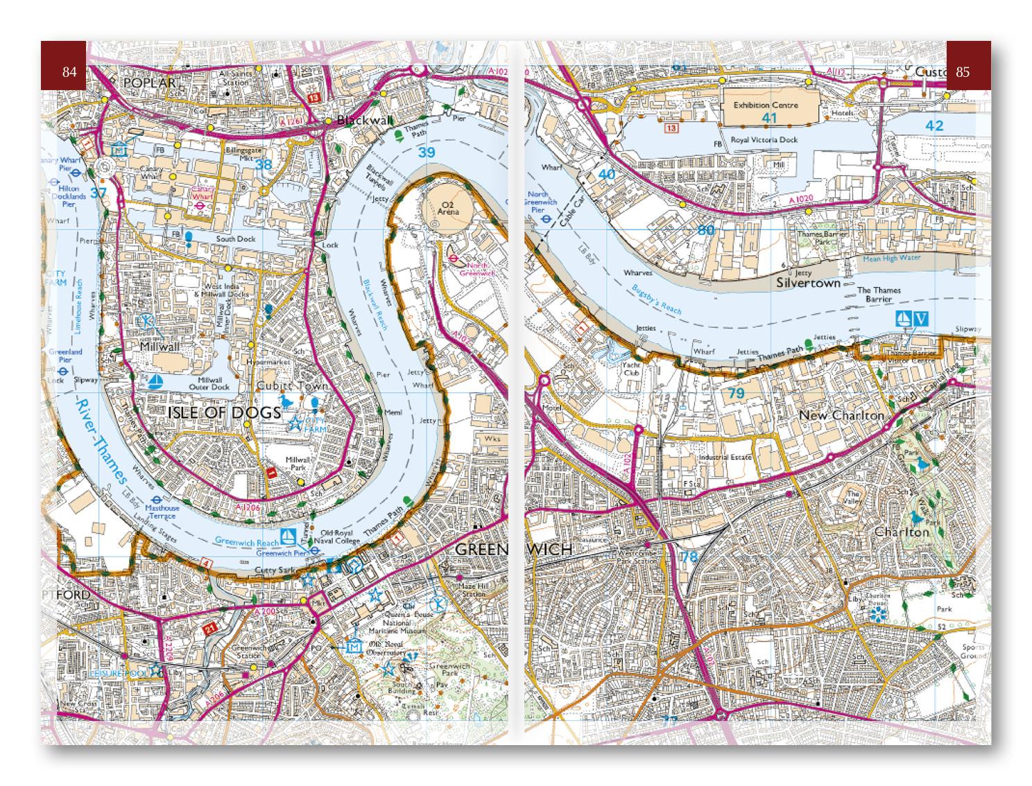 Bild: 9781786311498 | The Thames Path Map Booklet | 1:25,000 OS Route Map Booklet | Hatts