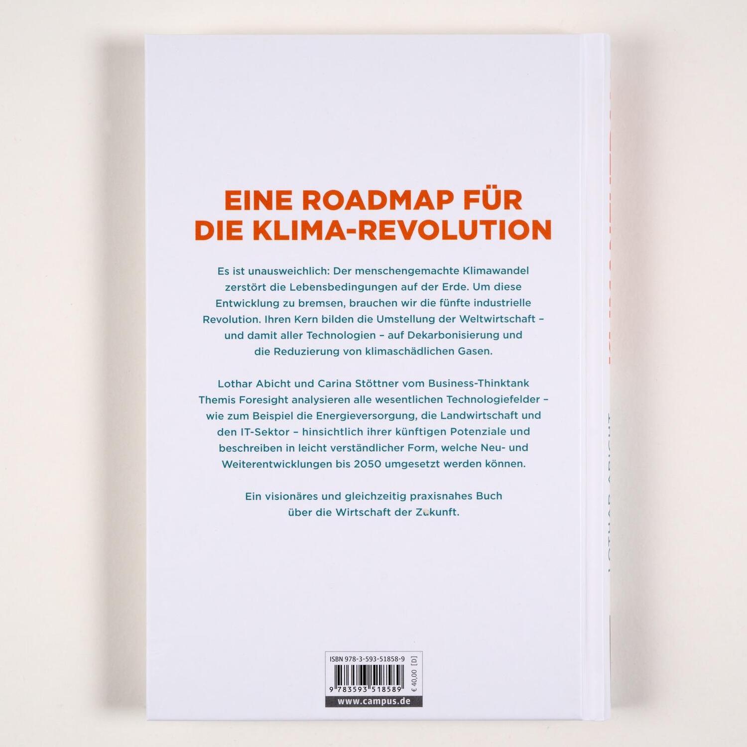 Rückseite: 9783593518589 | Klimaneutral! | Lothar Abicht (u. a.) | Buch | 219 S. | Deutsch | 2024