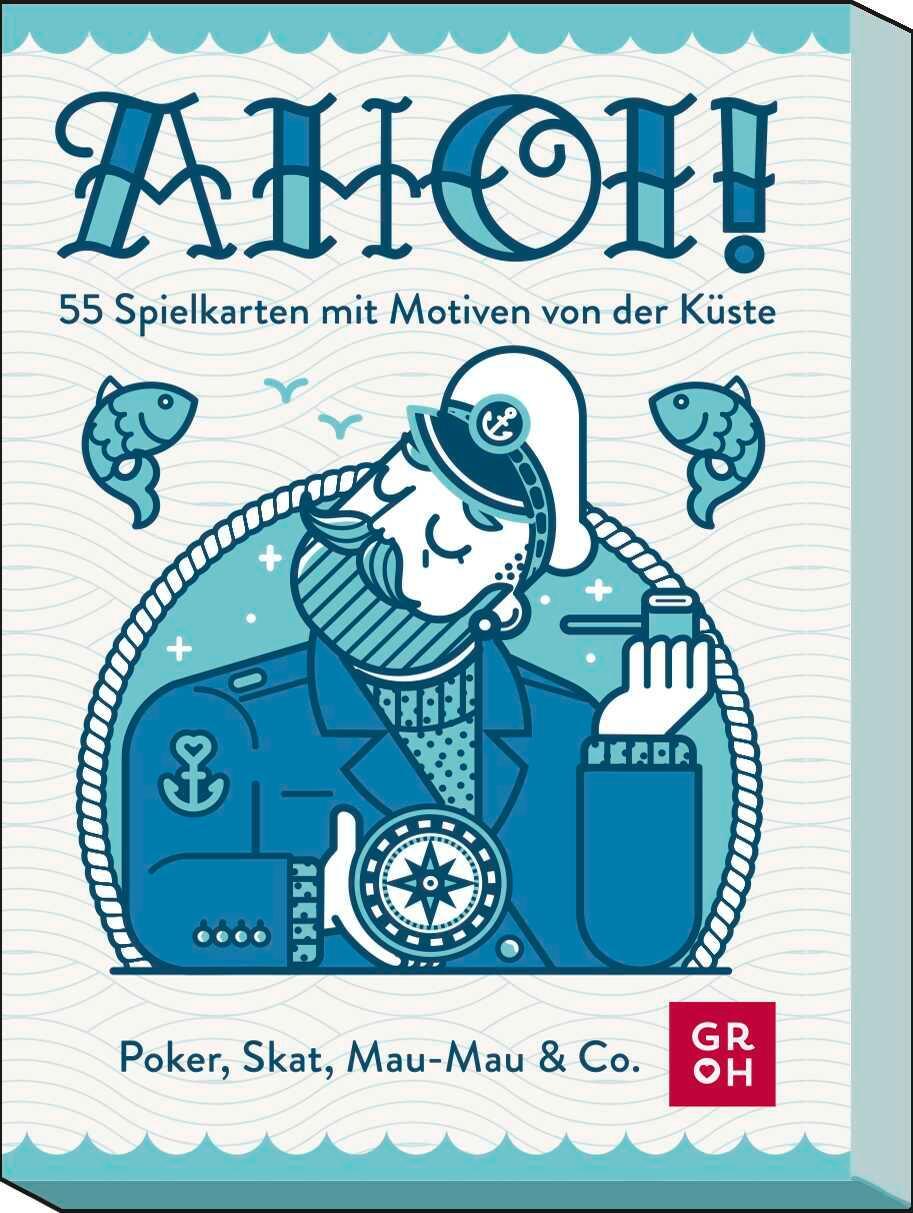 Cover: 4036442012444 | Ahoi! 55 Spielkarten mit Motiven von der Küste | Groh Verlag | Spiel