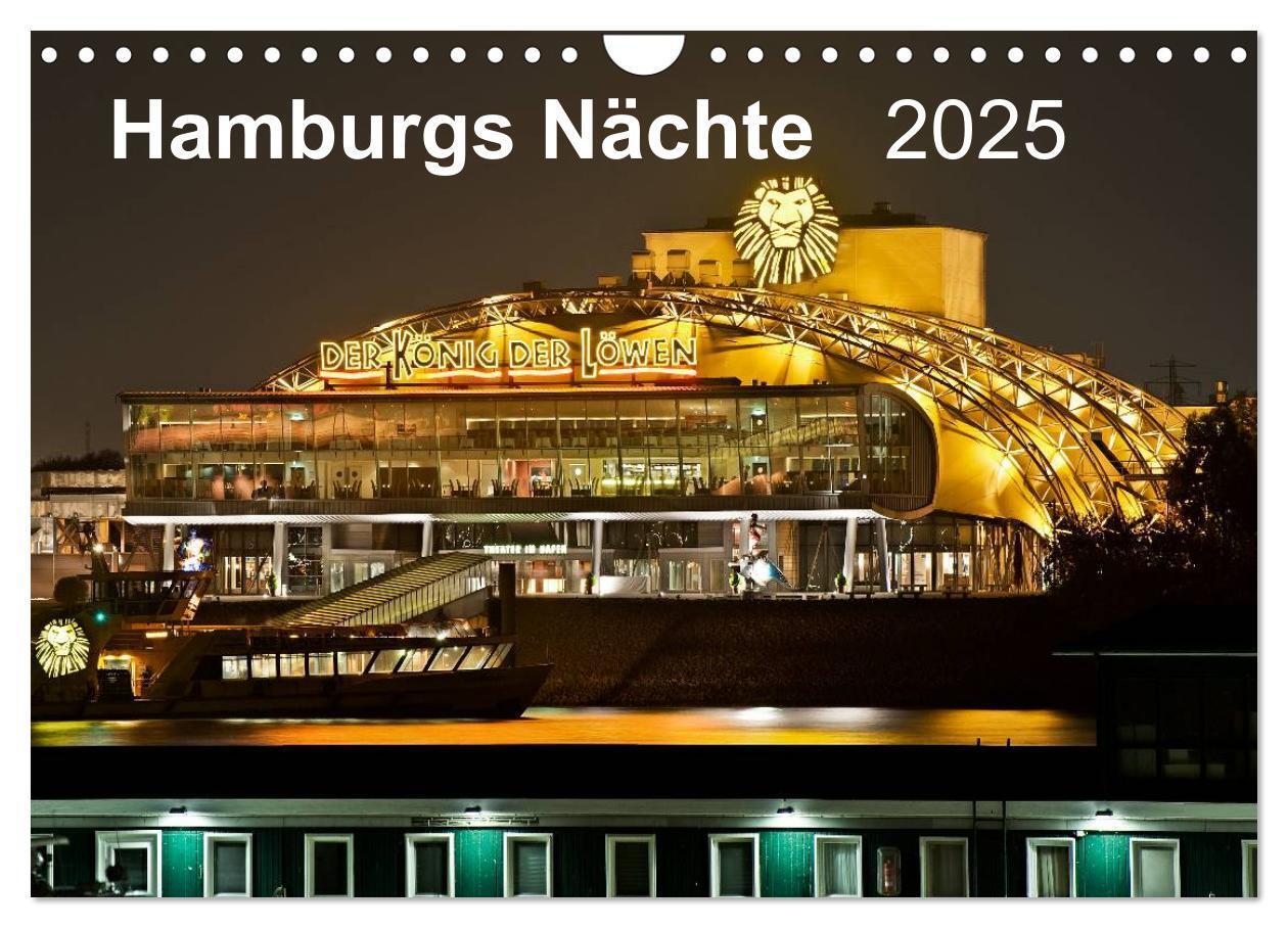 Cover: 9783435553518 | Hamburgs Nächte (Wandkalender 2025 DIN A4 quer), CALVENDO...