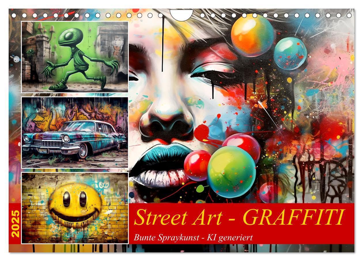 Cover: 9783383847400 | Street Art Graffiti (Wandkalender 2025 DIN A4 quer), CALVENDO...