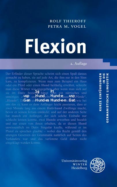 Cover: 9783825360177 | Flexion | Rolf Thieroff (u. a.) | Taschenbuch | 100 S. | Deutsch