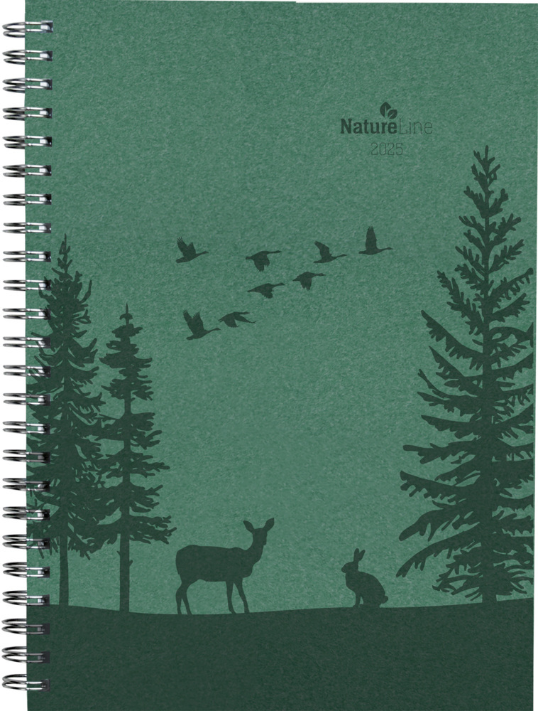 Cover: 4251732343866 | Wochenplaner Nature Line Forest 2025 - Taschen-Kalender A5 - 1...