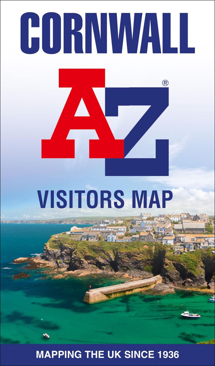 Cover: 9780008653118 | Cornwall A-Z Visitors Map | A-Z Maps | (Land-)Karte | Englisch | 2024