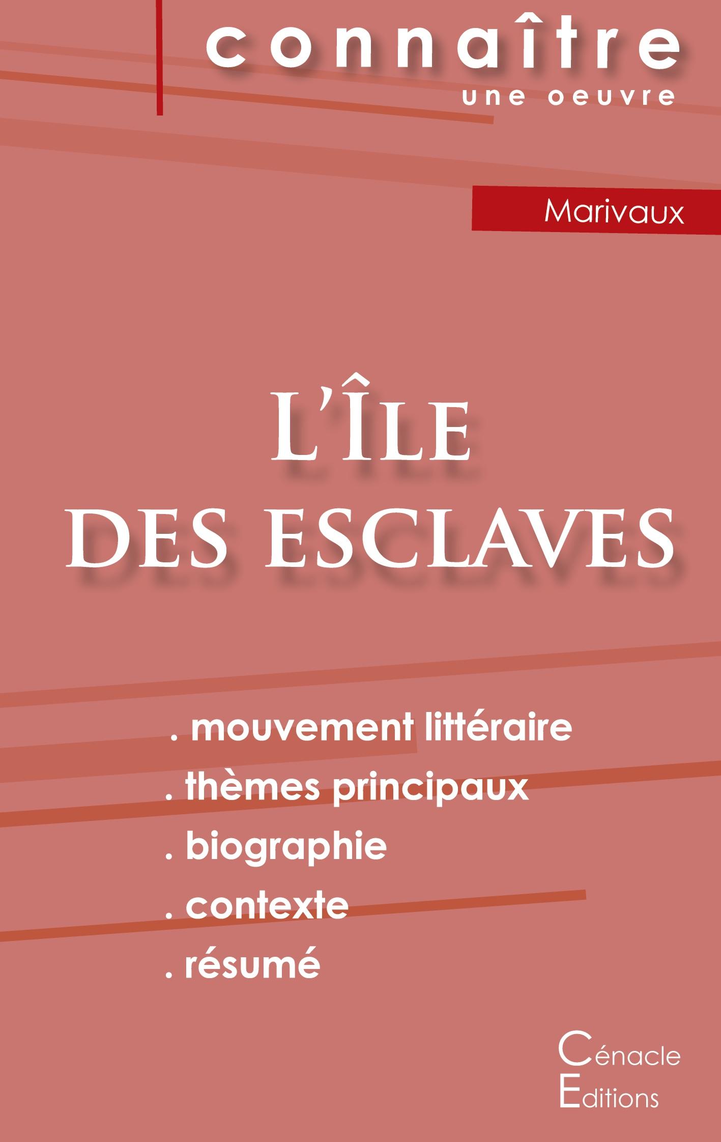 Cover: 9782759304479 | Fiche de lecture L'Île des esclaves de Marivaux (Analyse littéraire...