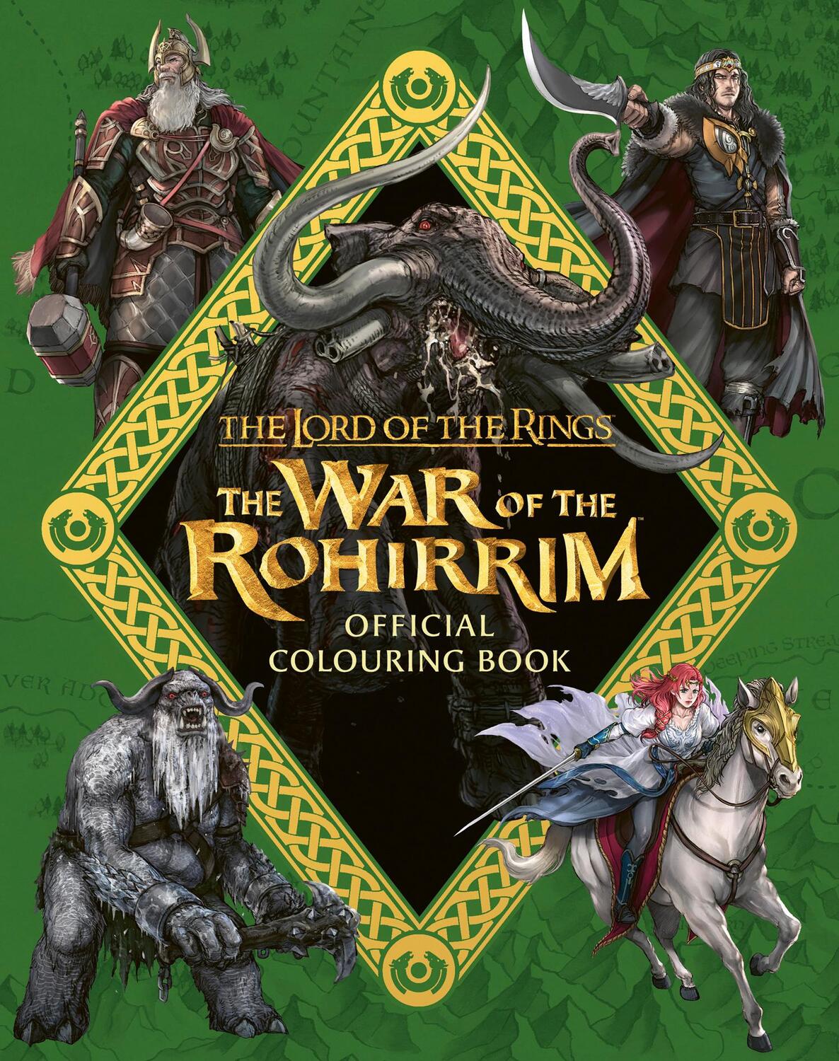 Cover: 9780008713034 | The Lord of the Rings: The War of the Rohirrim Official Colouring Book