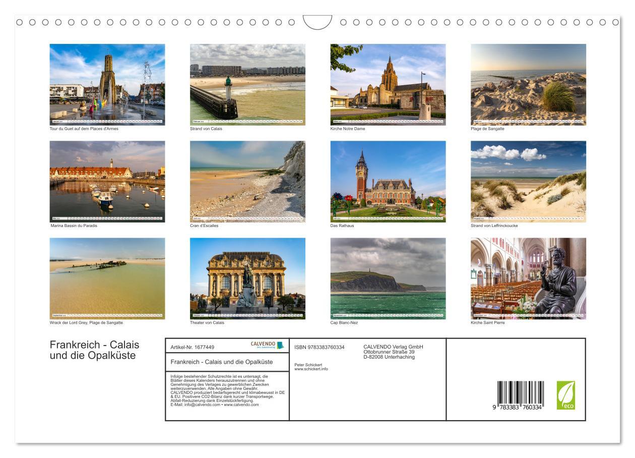 Bild: 9783383760334 | Frankreich - Calais und die Opalküste (Wandkalender 2025 DIN A3...