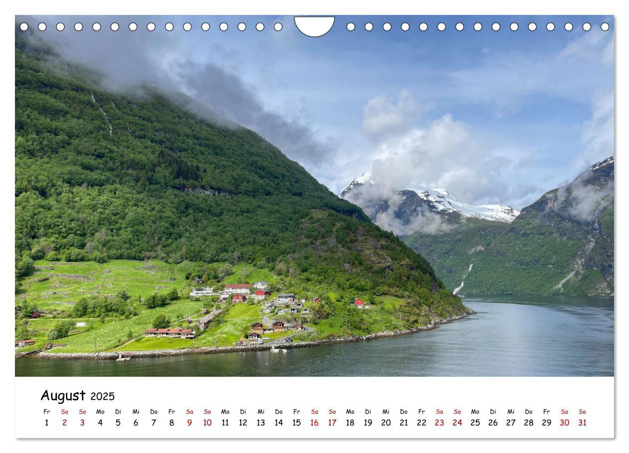 Bild: 9783383930782 | Norwegens wunderschöne Fjorde (Wandkalender 2025 DIN A4 quer),...