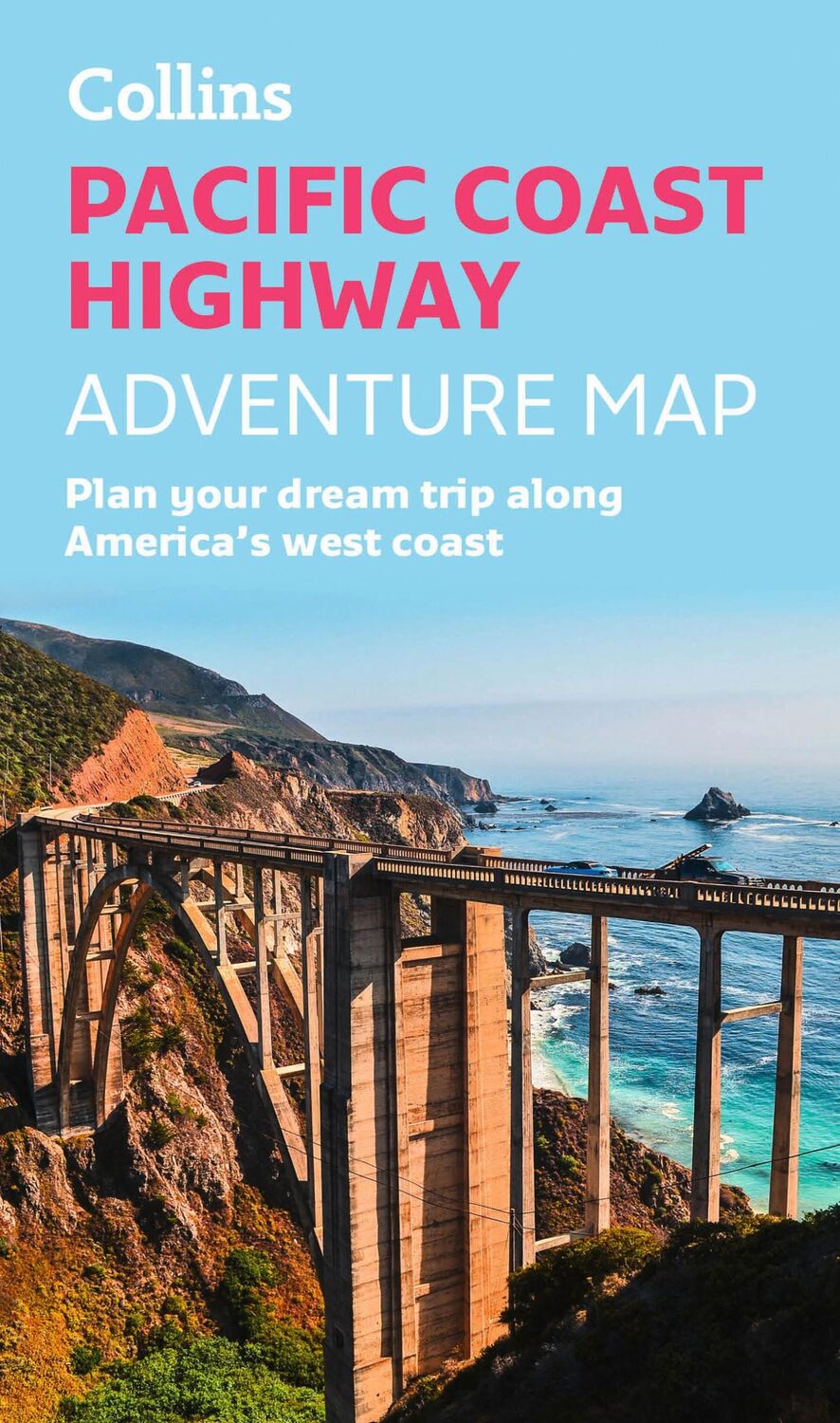 Cover: 9780008652968 | Pacific Coast Highway Adventure Map | Collins Maps | (Land-)Karte