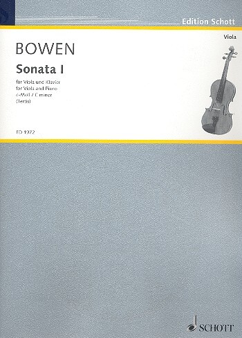 Cover: 9790001146609 | Sonate 1 C Opus 18 | York Bowen | Buch | Schott Music