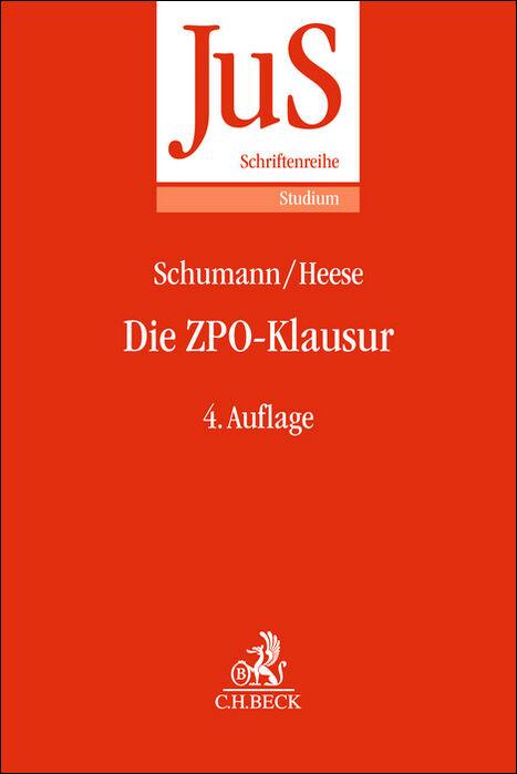 Cover: 9783406795985 | Die ZPO-Klausur | Ekkehard Schumann (u. a.) | Taschenbuch | XXI | 2023