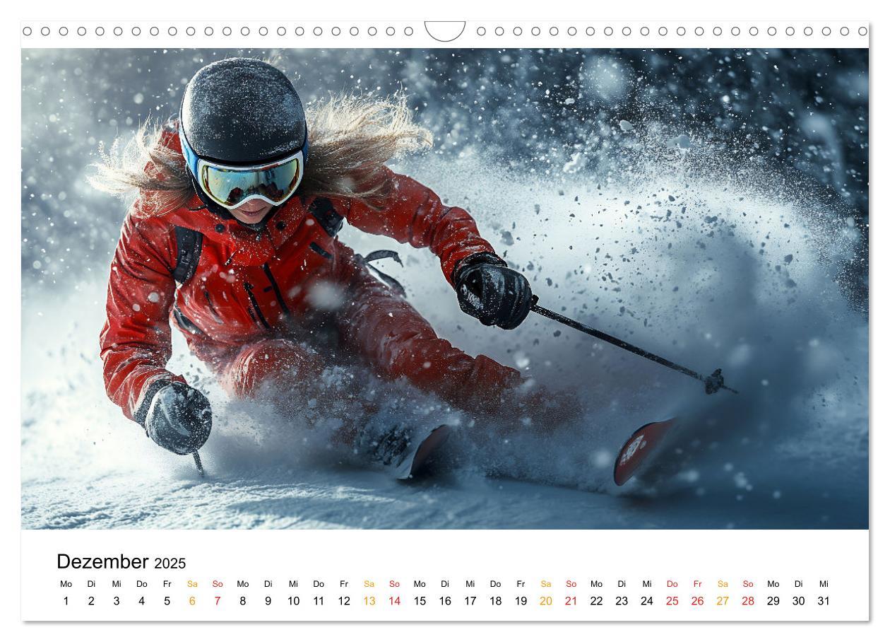 Bild: 9783457226483 | Kufen, Ski &amp; Snowboard (Wandkalender 2025 DIN A3 quer), CALVENDO...