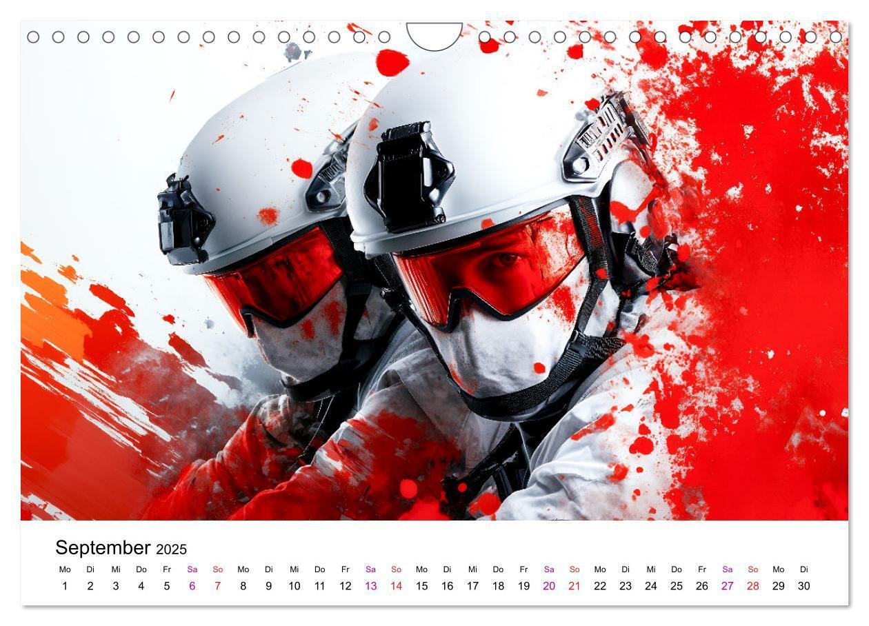 Bild: 9783457204573 | Paintball cool (Wandkalender 2025 DIN A4 quer), CALVENDO...