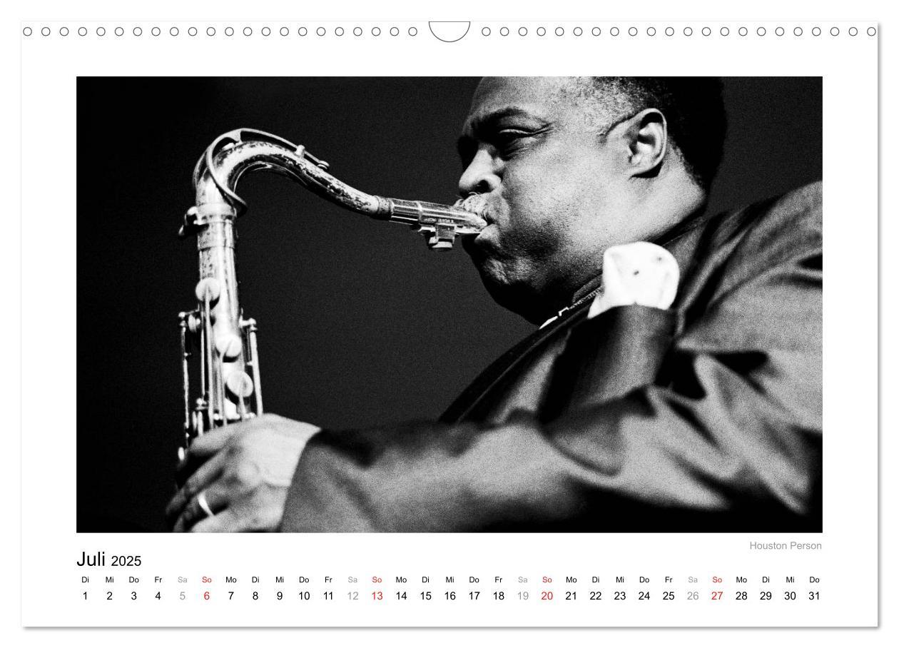 Bild: 9783435839513 | Jazztime (Wandkalender 2025 DIN A3 quer), CALVENDO Monatskalender