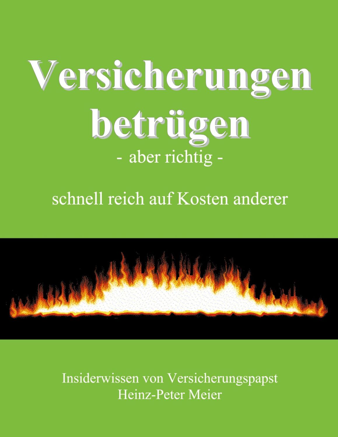 Cover: 9783831137350 | Versicherungen betrügen - aber richtig - | Heinz-Peter Meier | Buch