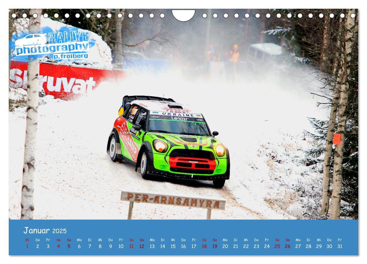 Bild: 9783435343935 | WRC Schweden White Open 2025 (Wandkalender 2025 DIN A4 quer),...