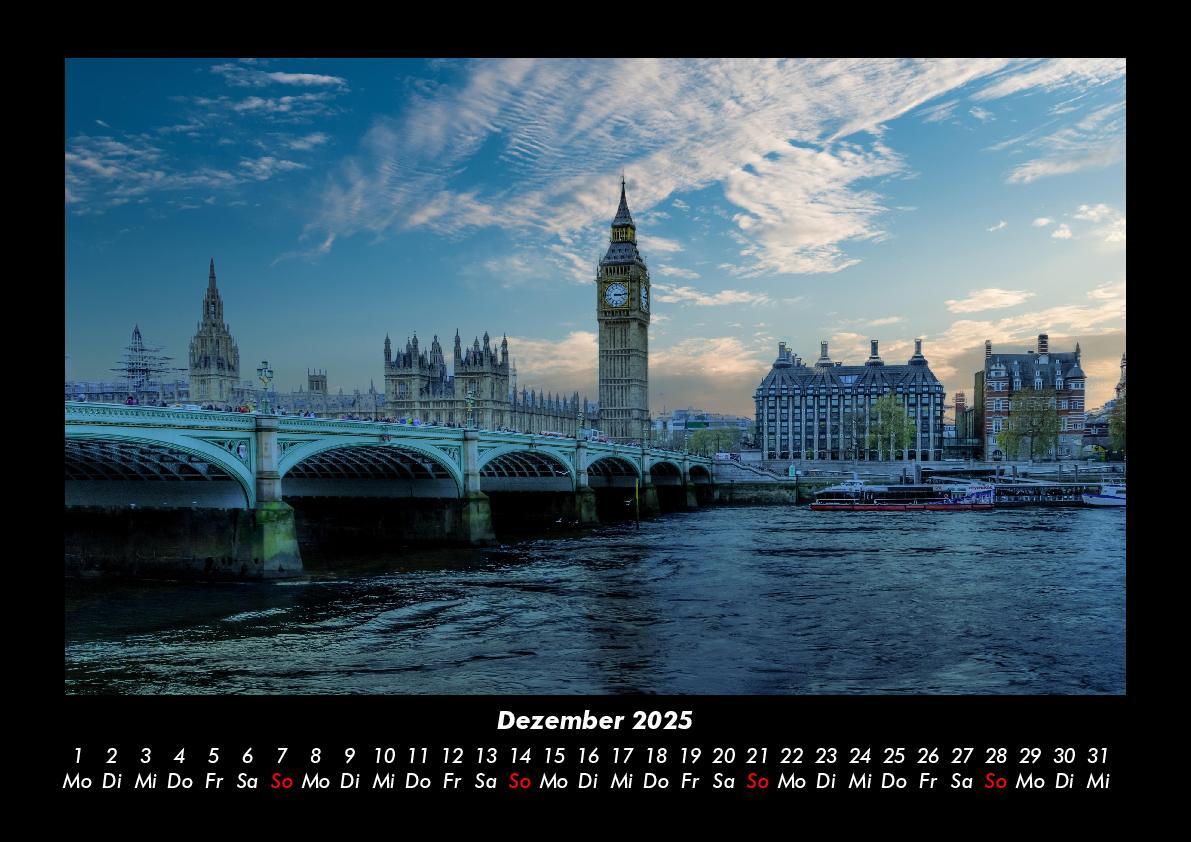 Bild: 9783755978572 | London 2025 Fotokalender DIN A3 | Tobias Becker | Kalender | Kalender