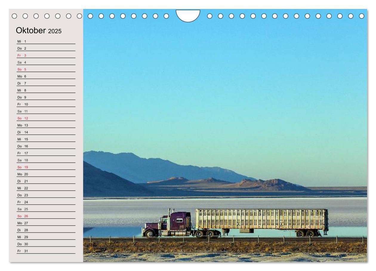 Bild: 9783435484430 | US-Trucks. Faszination Langhauber (Wandkalender 2025 DIN A4 quer),...