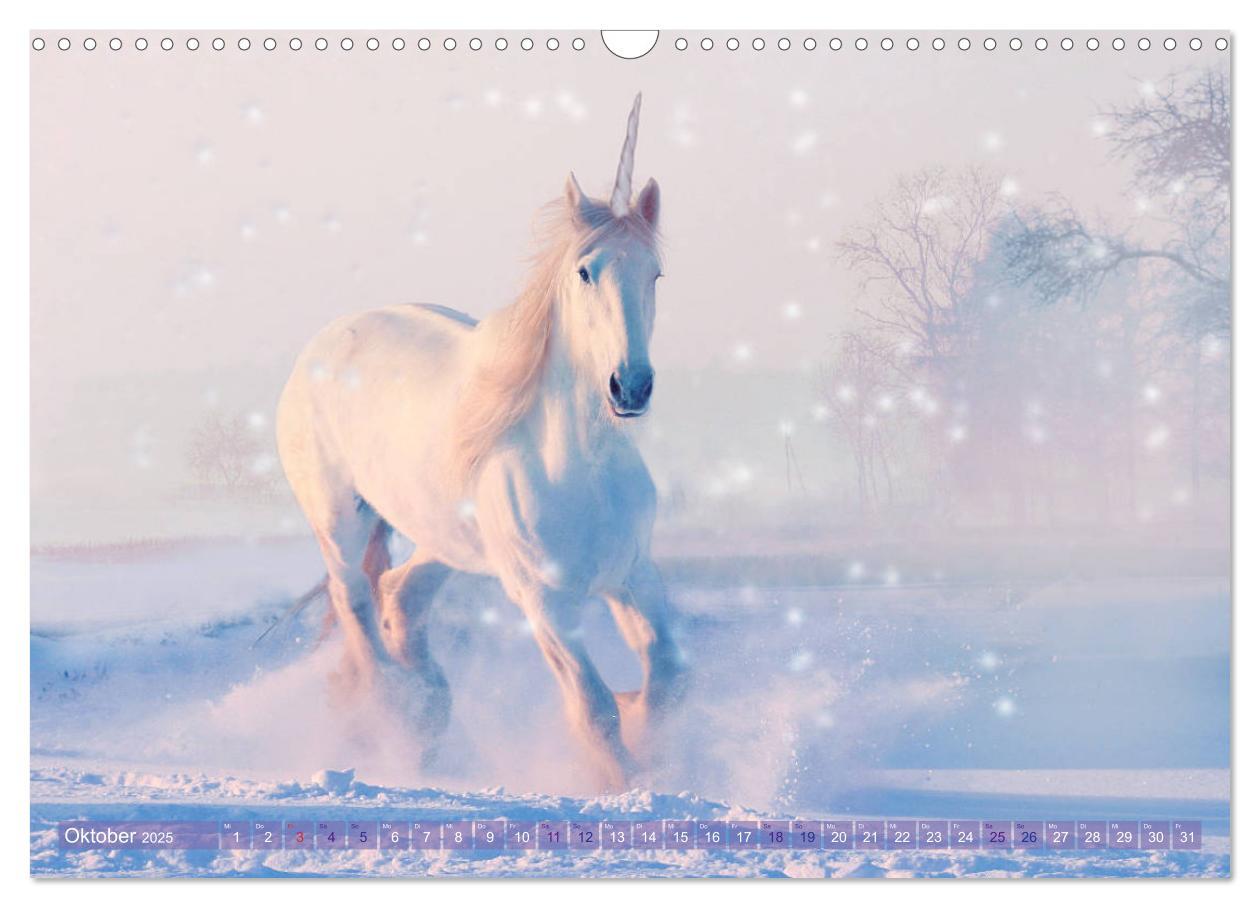 Bild: 9783435307562 | Einhorn Love - Fantasiewelt (Wandkalender 2025 DIN A3 quer),...